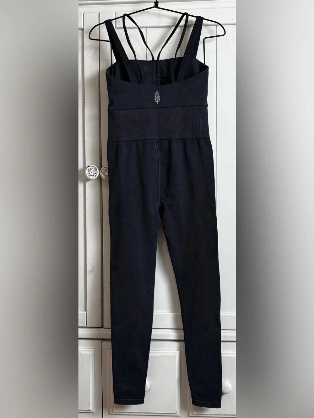 Free People Movement Good Karma Cutout Jumpsuit Black XS/S NWOT